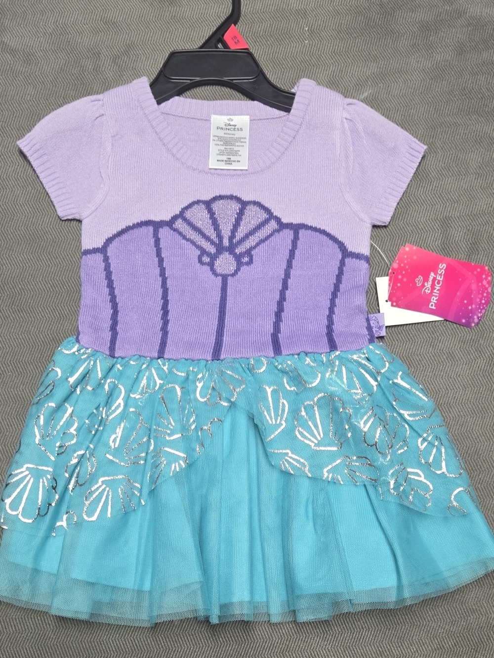 Lavender & Aqua Mermaid Dress-Up Outfit For 18m